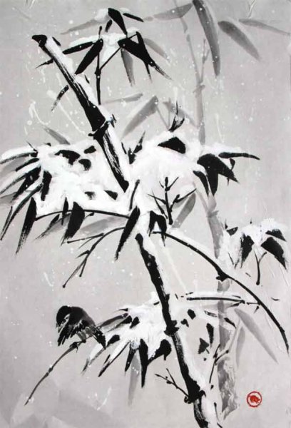 Японская живопись тушью