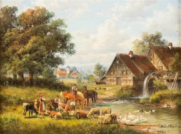 Немецкий художник Hubert Kaplan