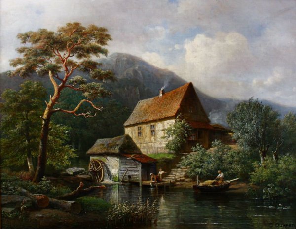 Картина «пейзаж в Саффолке», 1750