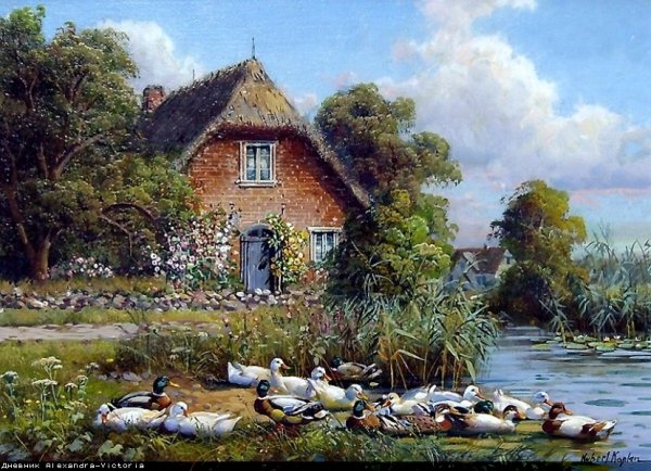 Хуберт Каплан сельские пейзажи