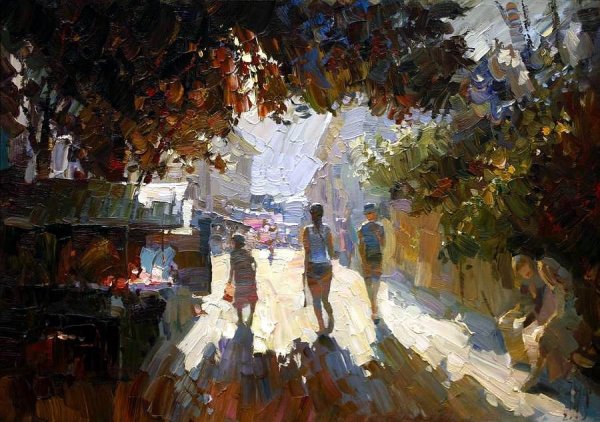 Художник Олег Пятин картины деревня