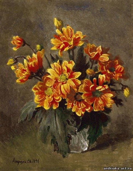 Художник Сергей Андрияка картины цветы
