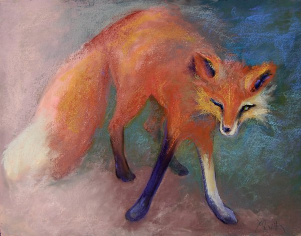 Лиса картины художников
