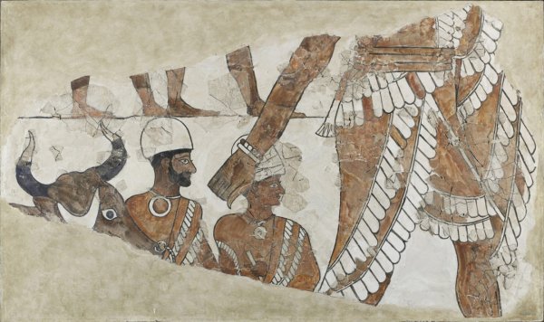 Фрески дворца Зимри Лима Мари