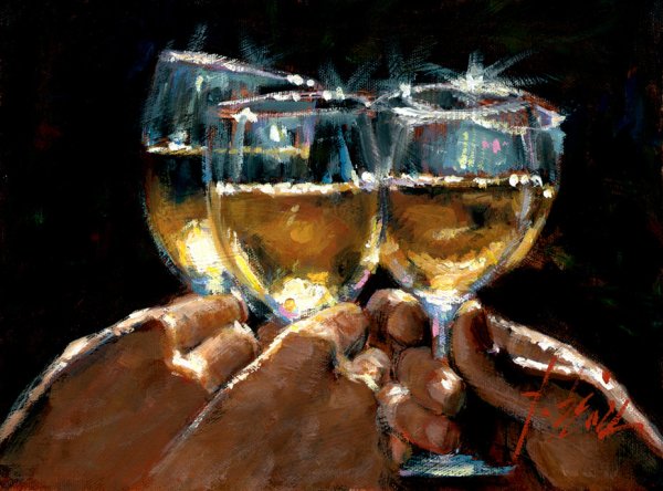 Девушка с бокалом