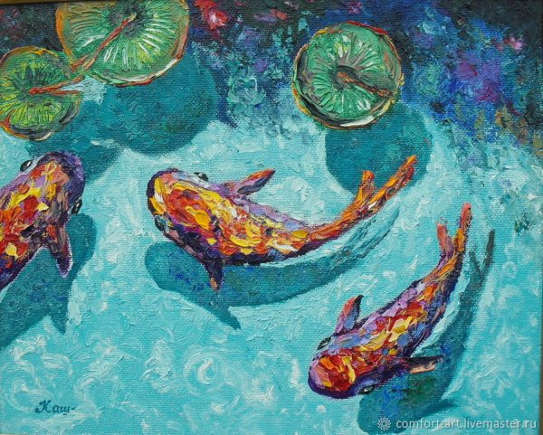 Рыбки живопись