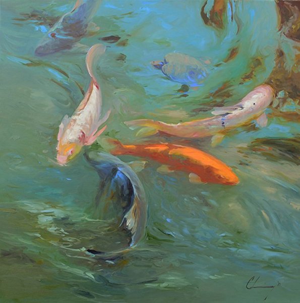 Живопись Золотая рыбка Сахаров