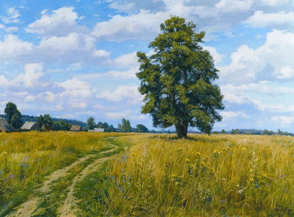 Сельский пейзаж Брусилов Станислав