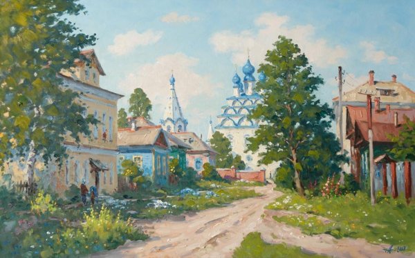 Картина маслом живопись храм Муром