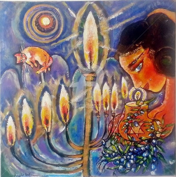 Alex Levin картины Ханука