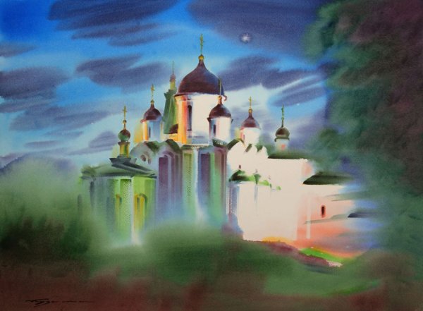 Константин Кузема акварель