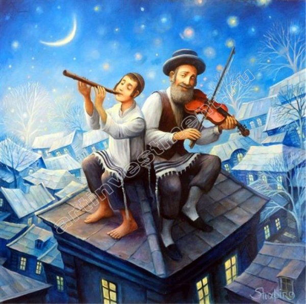 Еврейский праздник Шаббат картина