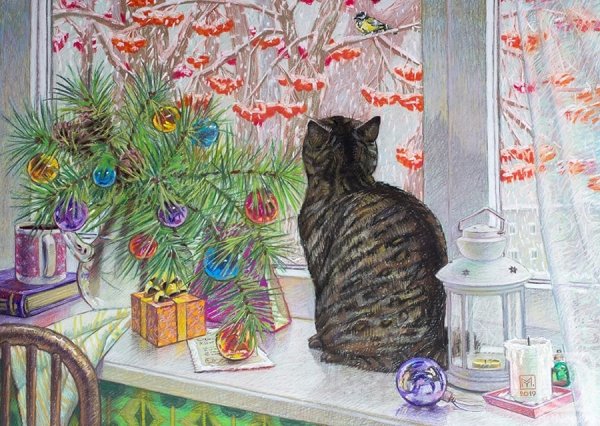 Алексей Корин. Рождественская елка. 1910