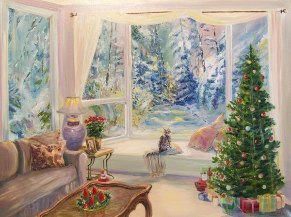 Алексей Корин. Рождественская елка. 1910