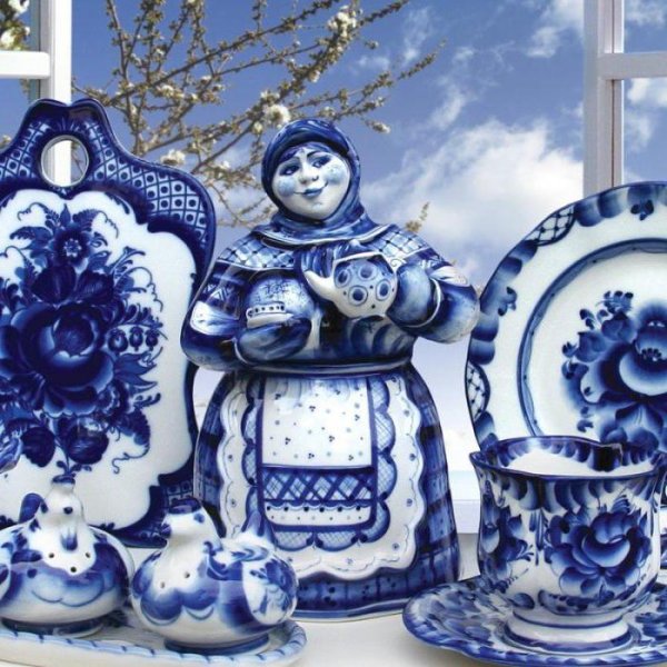 Народный промысел центральной России Гжель