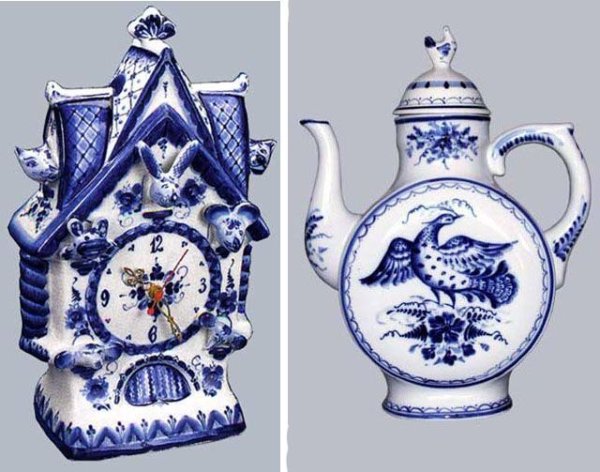 Декоративно прикладное искусство Гжельская роспись