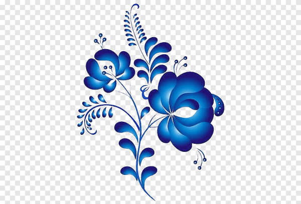 Гжель орнаментальная роспись