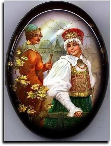 Федоскинская роспись надежды Стрелкиной