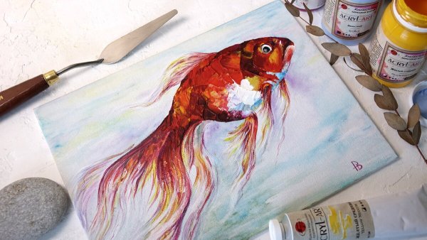 Техника рисования акрилом