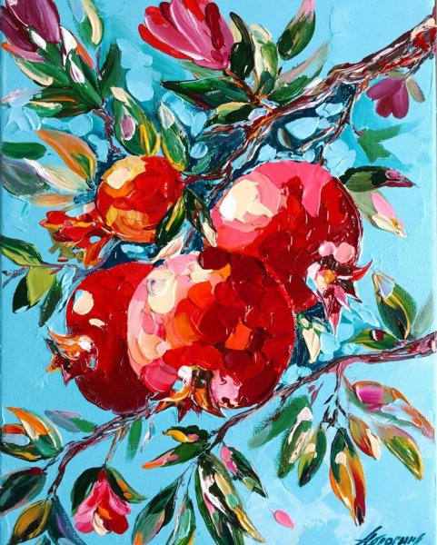 Сова акрилом на холсте