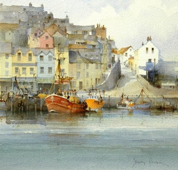 Гордон Кинг акварель пейзаж