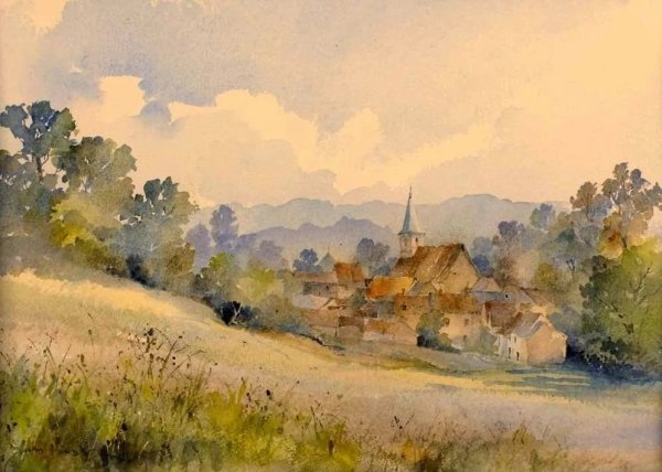 Акварель Вильям Ньютон