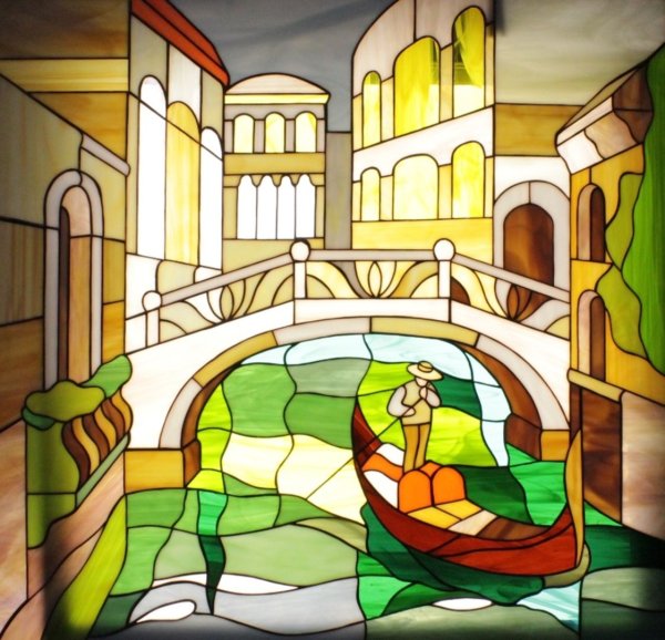 Живописный витраж