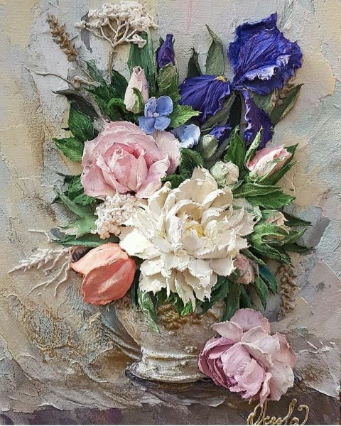 Скульптурная живопись Виктория Осипова мастер класс