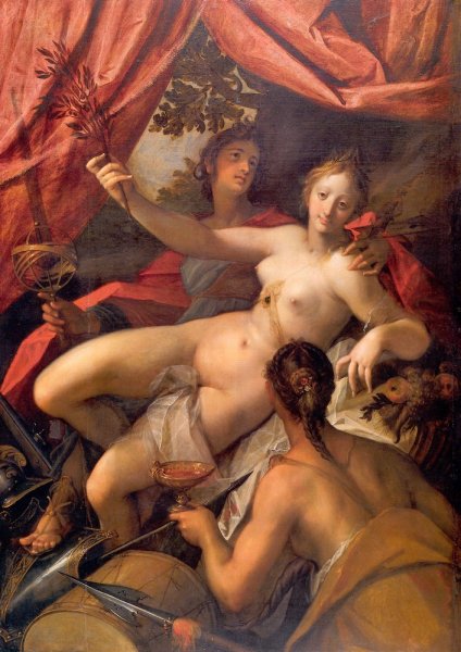 Ханс фон Аахен аллегория мира, искусства и изобилия