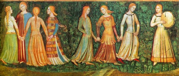 Доменико Гирландайо встреча Марии и Елизаветы