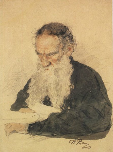 Репин портрет Толстого