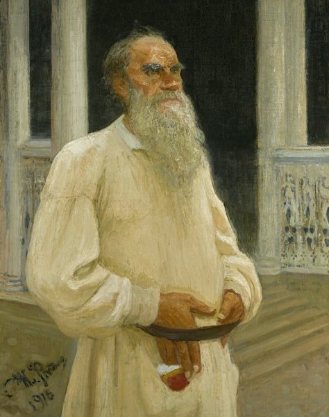 Репин портрет Толстого 1887
