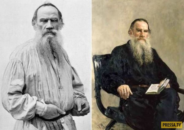 Толстой портрет Репина