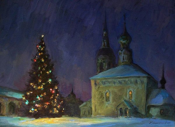 Крещенский сочельник акварель рисунки