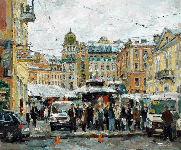 Художник Павел Еськов зима