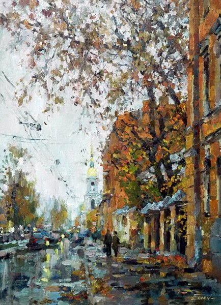 Художник Павел Еськов зима