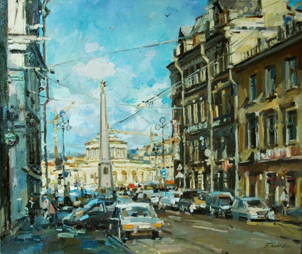 Еськов Павел художник Старо Калинкин мост