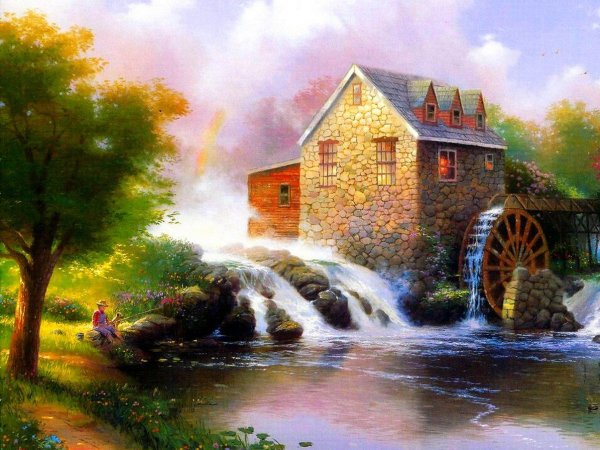 Томас Кинкейд водяная мельница