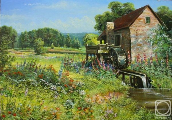 Картины водяная мельница Поленова