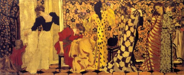 Эдуар Вюйар the flowered Dress