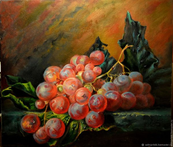 Виноград картина маслом