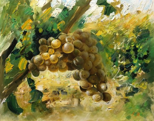 Виноградная лоза живопись маслом