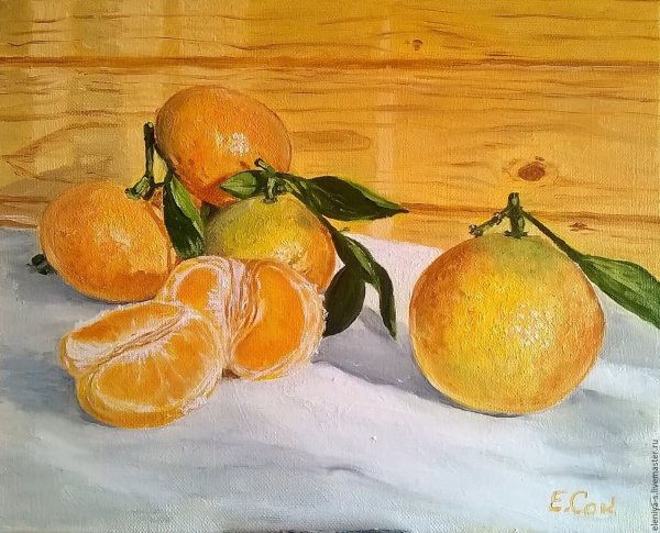 Мандарин гуашью