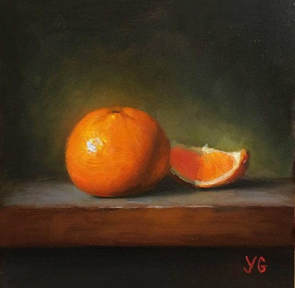 Натюрморт с мандаринами