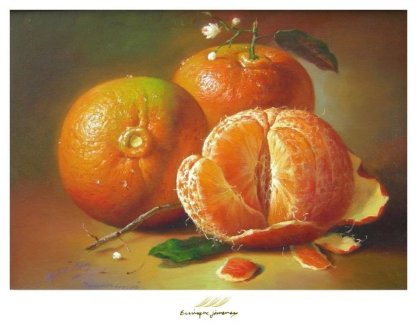 Мандарины живопись