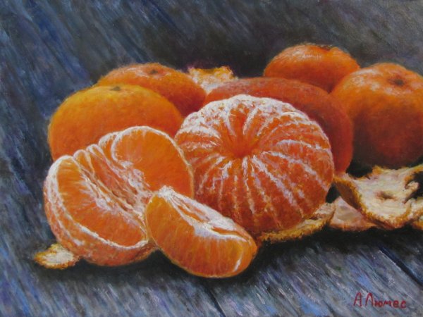 Мандарины живопись