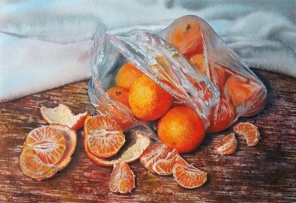 Любовь Титова художник мандарины