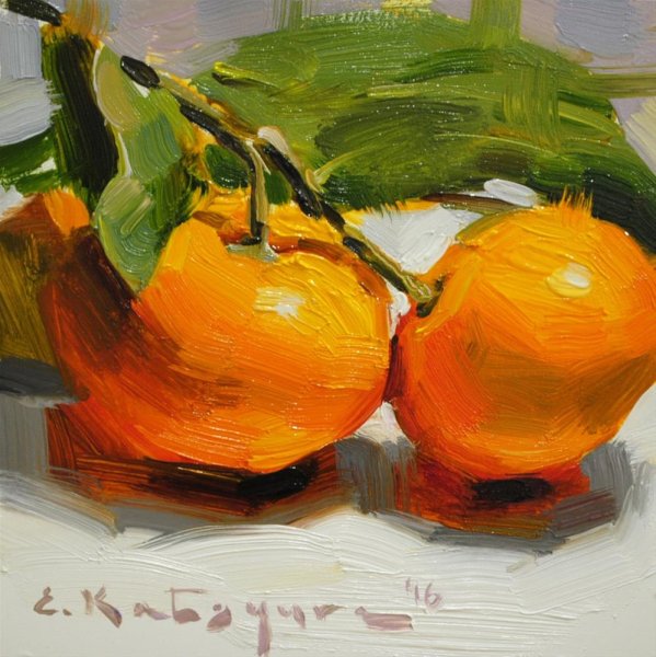 Елена Кацура живопись мастихином