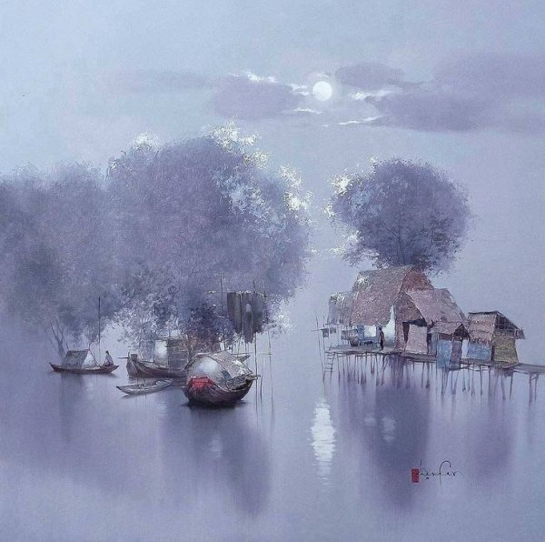 Данг Ван Кан акварель