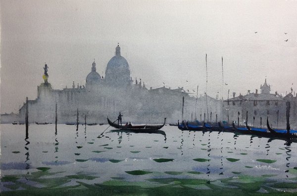 Венеция акварель